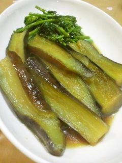 菜の花と茄子の煮浸し-レシピのメイン写真