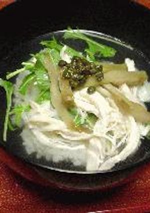 水菜とザーサイのスープ茶漬け-レシピのメイン写真