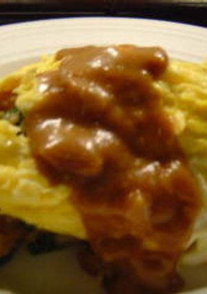 残りカレーでオムライス☆ほうれん草編♪-レシピのメイン写真