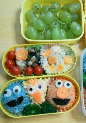 キャラ弁　セサミストリート-レシピのメイン写真