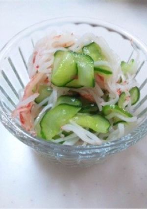 きゅうりとカニカマの酢の物-レシピのメイン写真