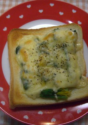 ツナとほうれん草とチーズのトースト-レシピのメイン写真