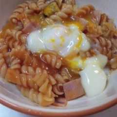 รูปของ なすとキャベツのトマトスープパスタ
