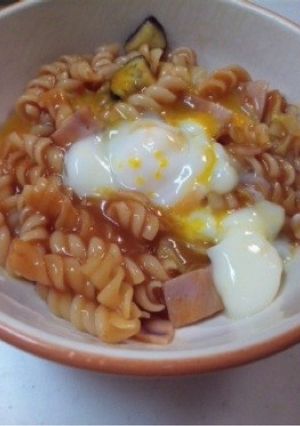 なすとキャベツのトマトスープパスタ-レシピのメイン写真
