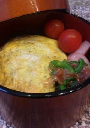 お弁当も！オリーブオイルで和風オムライス-レシピのメイン写真