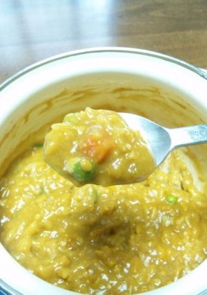 リゾット風?忙しい朝でも出来る簡単カレー-レシピのメイン写真