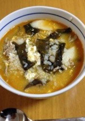 韓国風わかめ雑炊-レシピのメイン写真