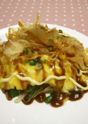ふわふわ卵で野菜のとん平オムレツ風-レシピのメイン写真
