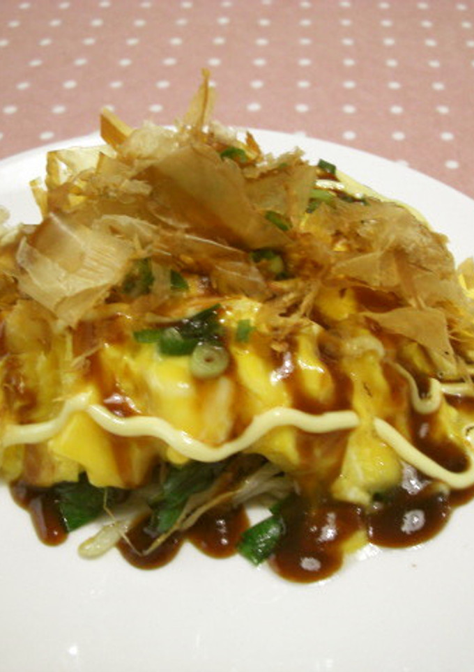 ふわふわ卵で野菜のとん平オムレツ風-レシピのメイン写真