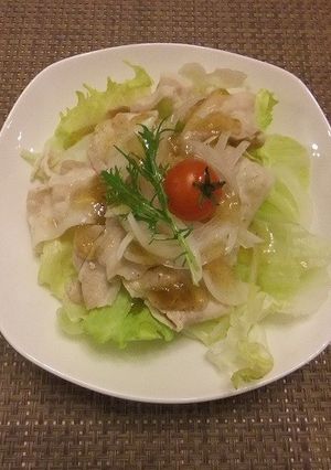 ジュレで食べる豚しゃぶサラダ-レシピのメイン写真