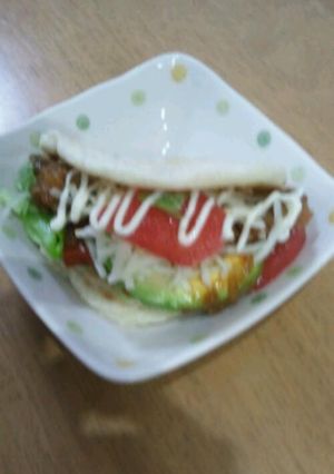 ナンで簡単タコス風-レシピのメイン写真