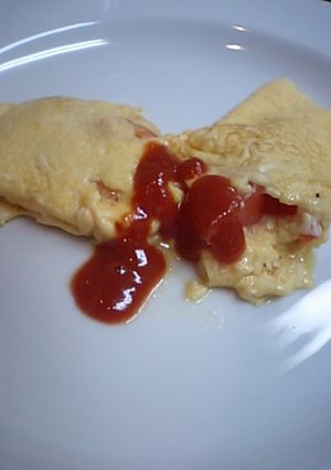 食事療法レシピ　トマトオムレツ-レシピのメイン写真