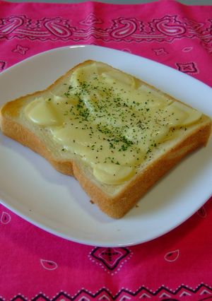 春！筍とチーズのトースト-レシピのメイン写真