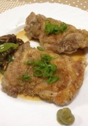 超簡単☆カリカリチキンの麺つゆわさび添え-レシピのメイン写真