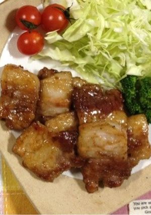 豚バラブロックのオイスターソース炒め-レシピのメイン写真
