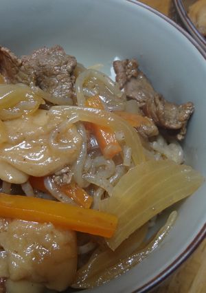 懐かしい♪すき焼き風丼-レシピのメイン写真
