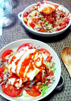 おうちでランチ！韓国風ロコモコ丼★-レシピのメイン写真