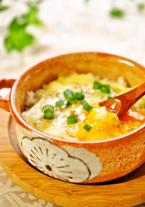 朝食に♪簡単☆とろける♡卵チーズご飯☆-レシピのメイン写真