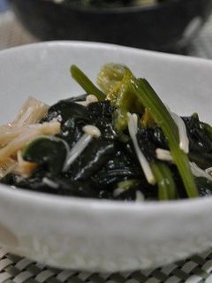 ほうれん草とエノキの煮びたし-レシピのメイン写真
