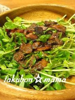 豆苗とカリカリベーコンのサラダ-レシピのメイン写真