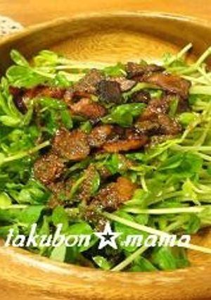 豆苗とカリカリベーコンのサラダ-レシピのメイン写真