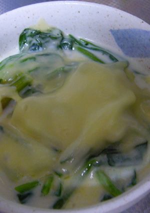 常備菜のほうれんそうと豆乳で簡単な１品-レシピのメイン写真