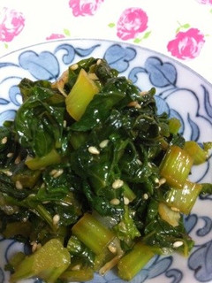 超簡単...丼で..かぶ 葉っぱ 炒め煮-レシピのメイン写真