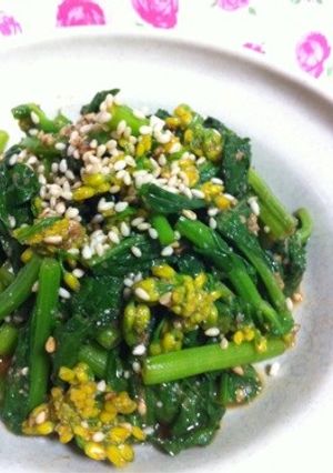 超簡単...菜花のごま和え-レシピのメイン写真