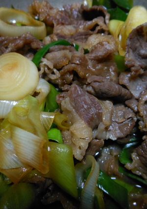 葉ニンニクと牛肉の…すき焼き風煮-レシピのメイン写真