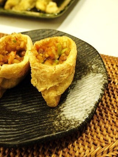 余りの油揚げ★ダイエット納豆キムチ巾着-レシピのメイン写真
