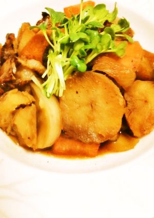 塩麹で♪豚バラと新じゃがの揚げ煮-レシピのメイン写真