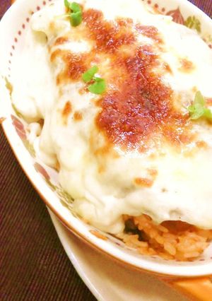 生トマト使用★熱々丸ごとソーセージドリア-レシピのメイン写真