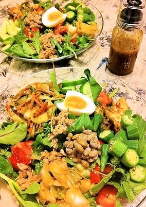生食!食べても痩せる!山盛りサラダ-レシピのメイン写真
