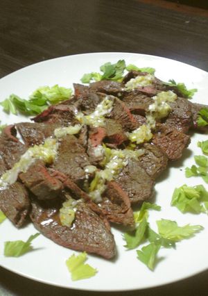 あっさり　牛モモ肉のねぎ塩添え-レシピのメイン写真