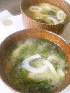 ちくわとあおさ★味噌汁-レシピのメイン写真