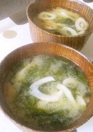 ちくわとあおさ★味噌汁-レシピのメイン写真