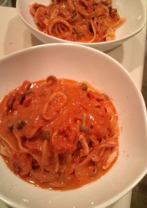 イカのトマトクリームパスタ-レシピのメイン写真