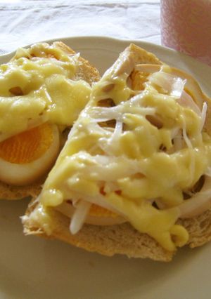 味付きたまごで和風トースト-レシピのメイン写真
