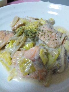 鮭のクリーム煮-レシピのメイン写真