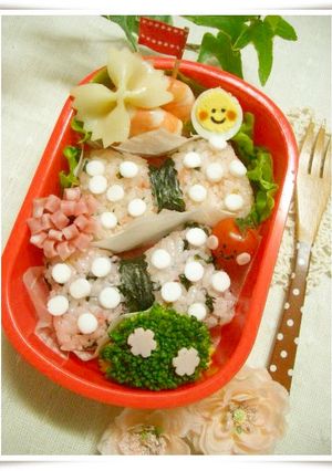 【デコおにぎり☆可愛いカラフルリボン✿】-レシピのメイン写真
