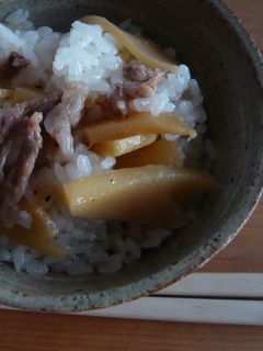 筍と豚肉の混ぜごはん-レシピのメイン写真