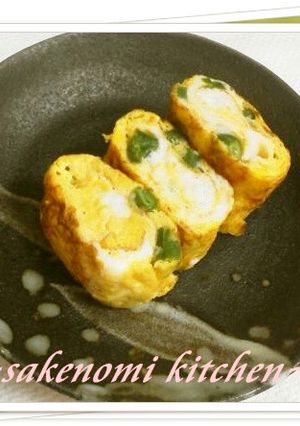 簡単インゲンの卵焼き-レシピのメイン写真