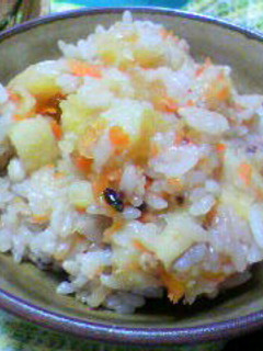 ホクホクお芋のにっこりご飯-レシピのメイン写真