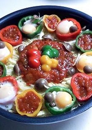 パスタソースでカラフル蒸し野菜-レシピのメイン写真