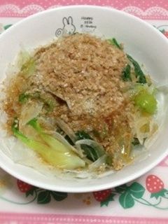 新玉ねぎと青梗菜のおひたしサラダ-レシピのメイン写真