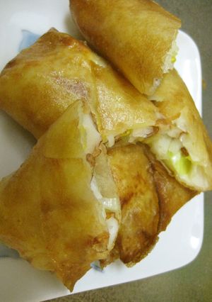 簡単　味付け不要　切って巻くだけの春巻き-レシピのメイン写真