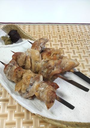 手作り焼き鳥（塩にんにく）-レシピのメイン写真