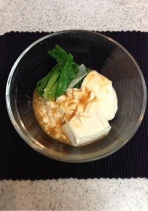手抜き☆わけぎの豆腐酢味噌和え-レシピのメイン写真
