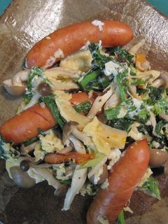 ☆ウインナーと野菜の塩麹入り卵とじ☆-レシピのメイン写真