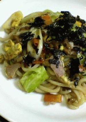 納豆焼きうどん-レシピのメイン写真